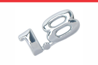 Imagem do produto Emblema “1.8” Cromado para Chevrolet – Cod. 9252